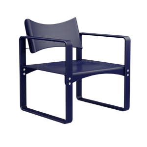 Verner Panton Series 270 F Spisebordsstol Med Armlæn Blå
