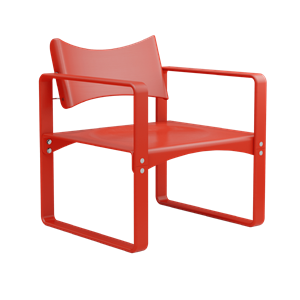 Verner Panton Series 270 F Spisebordsstol Med Armlæn Rød