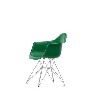 Vitra Eames Plastic DAR Spisebordsstol RE Emerald/Krom