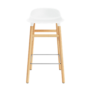 Normann Copenhagen Form Barstol H65 cm Hvid/Egetræ