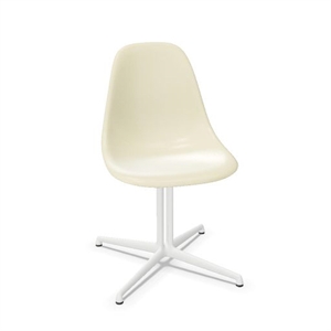 Vitra Eames Fiberglass DSL Spisebordsstol Parchment/Smooth White
