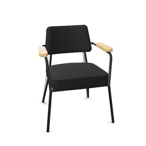 Vitra Fauteuil Spisebordsstol Twill Dark Grey/Natural Eg/Dyb Sort