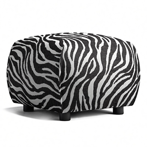 Decotique Le Petite Puf Zebra/Sort/Hvid