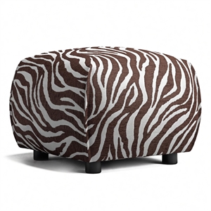 Decotique Le Petite Puf Zebra/Brun/Hvid