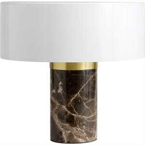Decotique Halo Marmor Bordlampe Opal/Brun