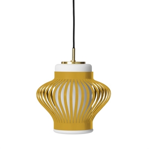 Warm Nordic Opal Lamella Pendel Honning Gul