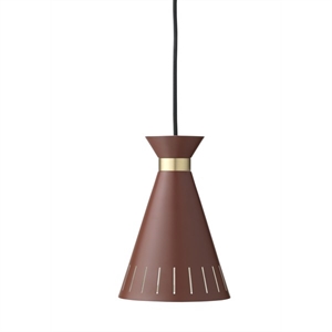 Warm Nordic Cone Pendel Oxydrød