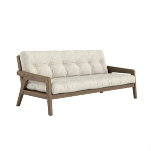Karup Grab Sovesofa Med 5-Lags Madras 640 Soft Chalk/Carob Brown