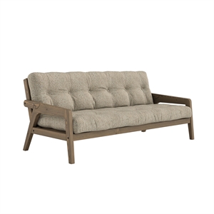 Karup Grab Sovesofa Med 5-Lags Madras 641 Warm Sand/Carob Brown