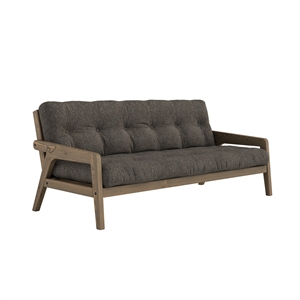 Karup Grab Sovesofa Med 5-Lags Madras 642 Mellow Brown/Carob Brown