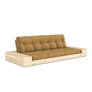Karup Base Sovesofa Med Sidekasse & Med 5-Lags Madras Raw/643 Golden Ochre