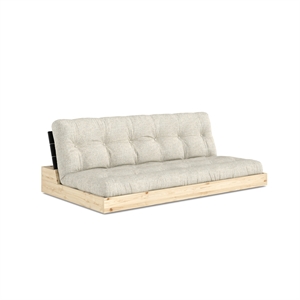 Karup Base Sovesofa Med 5-Lags Madras Black Night/640 Soft Chalk