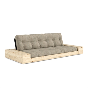 Karup Base Sovesofa Med Sidekasse & Med 5-Lags Madras Black Night/641 Warm Sand