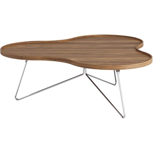 Swedese Flower Mono Sofabord 114x39 Krom/Valnød