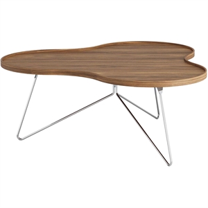 Swedese Flower Mono Sofabord 114x45 Krom/Valnød