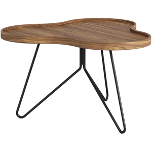 Swedese Flower Mono Sofabord 66x39 Sort/Valnød