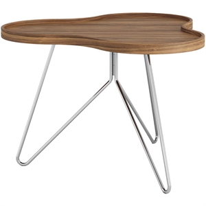 Swedese Flower Mono Sofabord 66x45 Krom/Valnød