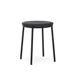 Normann Copenhagen Circa Skammel Læderpolstret Sort/Sort Læder 41599