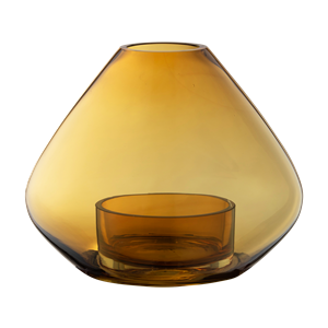 AYTM UNO Lanterne/Vase Amber H21 cm
