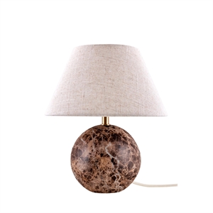 Globen Lighting Castello Bordlampe 35 Brun Marmor