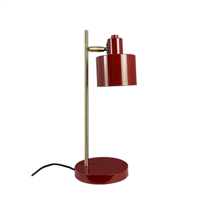 Dyberg Larsen Ocean Bordlampe Mørkerød/Messing