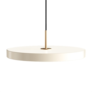 Umage Asteria Pendel Perle Hvid med Messing Top
