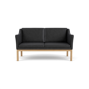 FDB Møbler L45 2-Personers Sofa Sort