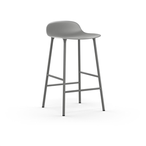 Normann Copenhagen Form Barstol H65 cm Grå/Grå Stål