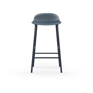 Normann Copenhagen Form Barstol H65 cm Blå/Stål