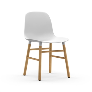 Normann Copenhagen Form Spisebordsstol Hvid/Egetræ