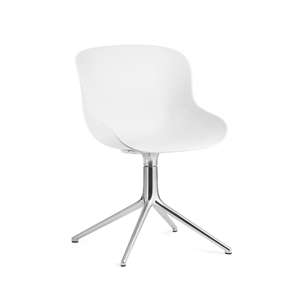 Normann Copenhagen Hyg Drejestol Aluminium/Hvid