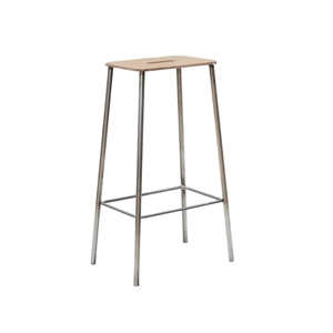 Frama Adam Skammel H76 Rå Stål/Læder