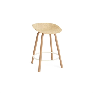 Normann Copenhagen Mat Barstol 65 cm Bøg/Creme/Hemp