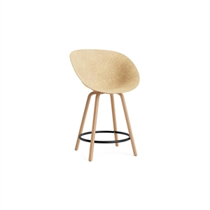 Normann Copenhagen Mat Barstol Med Armlæn 65 cm Bøg/Sort/Hemp