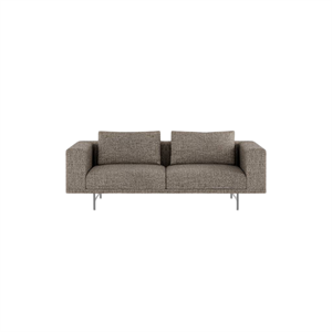 Vipp Loft 2-Personers Sofa Bark Umber/Off White/Rustfri Stål