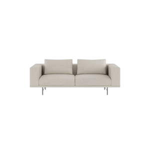 Vipp Loft 2-Personers Sofa Wavy Off White/Lysegrå/Rustfri Stål