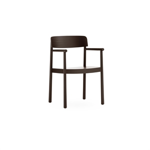 Normann Copenhagen Timb Spisebordsstol Med Armlæn Brun