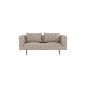Vipp Chimney 2-Personers Sofa Brook Beige/Kastajne/Rustfri Stål