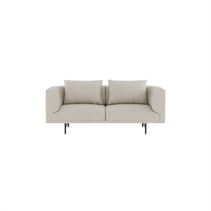 Vipp Chimney 2-Personers Sofa Wavy Off White/Lysegrå/Sort