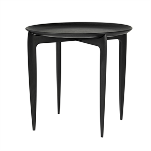 Fritz Hansen Tray Sofabord Sort Ø45