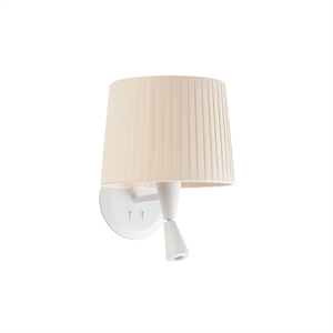 Faro SAMBA Væglampe Mat Hvid/Beige