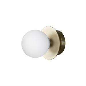 Globen Lighting Art Deco Væg/Loftlampe Børstet Messing