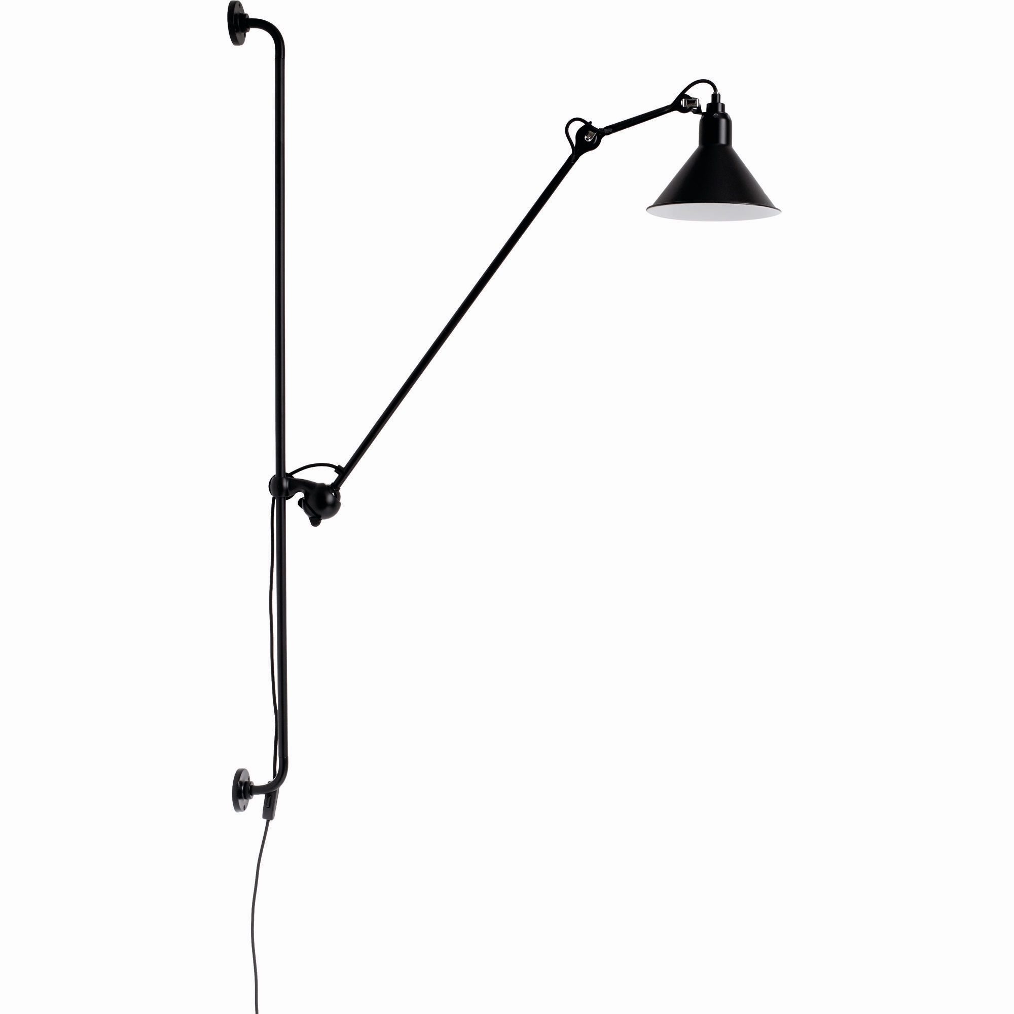 Lampe Gras N214 Væglampe Mat Sort