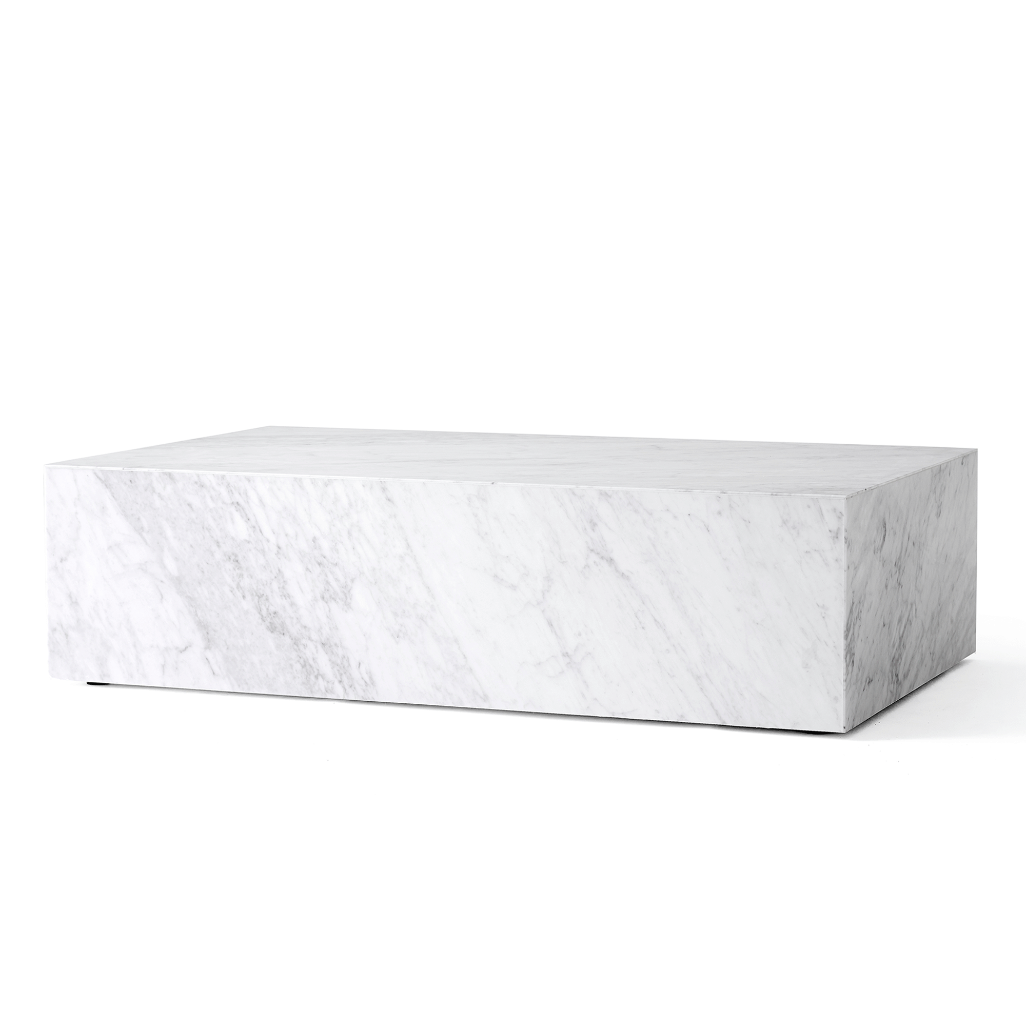 Audo Plinth Sofabord Lav Carrara Marmor