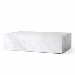 Audo Plinth Sofabord Lav Carrara Marmor