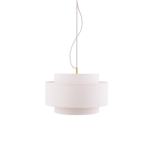 Globen Lighting Noah Pendel 50 Bouclé Hvid