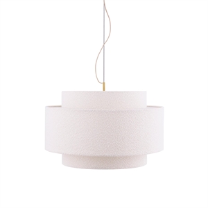 Globen Lighting Noah Pendel 70 Bouclé Hvid