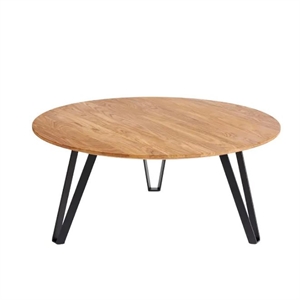 Muubs Space Sofabord Ø90 Natural Olieret Eg