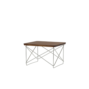 Vitra Occasional Table LTR Sengebord/Sidebord Mørk Valnød/Rustfri Stål