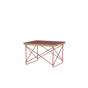 Vitra Occasional Table LTR Sengebord/Sidebord Dark Brick/Eames Classic Red